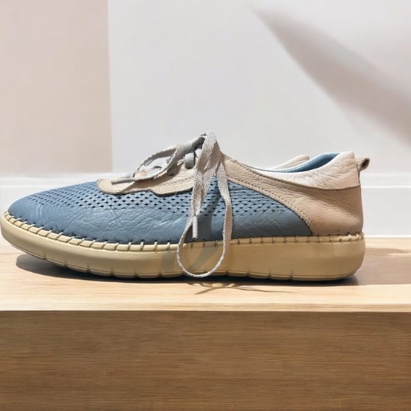 Women's Mago Kelsey Oxford - Size 41 (9.5 US) - Denim Silver Grey - Leather - Picture 3 of 9